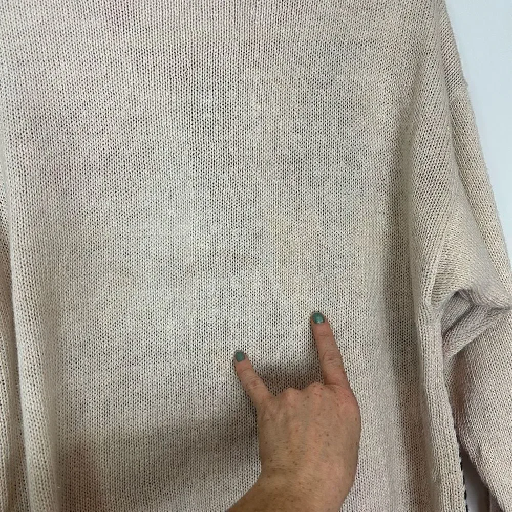 Emminent Womens Folk Art Embroidered vintage Crewneck Sweater Southwesterb Large